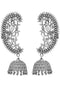 Silver Oxidised Parrot Earrings 20g